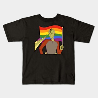 Alien Nathan Campos LGBT Pride Flag Kids T-Shirt